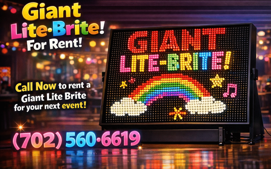Light Up the Night: Rent a Giant Lite Brite for Unforgettable Weddings and Corporate Parties
